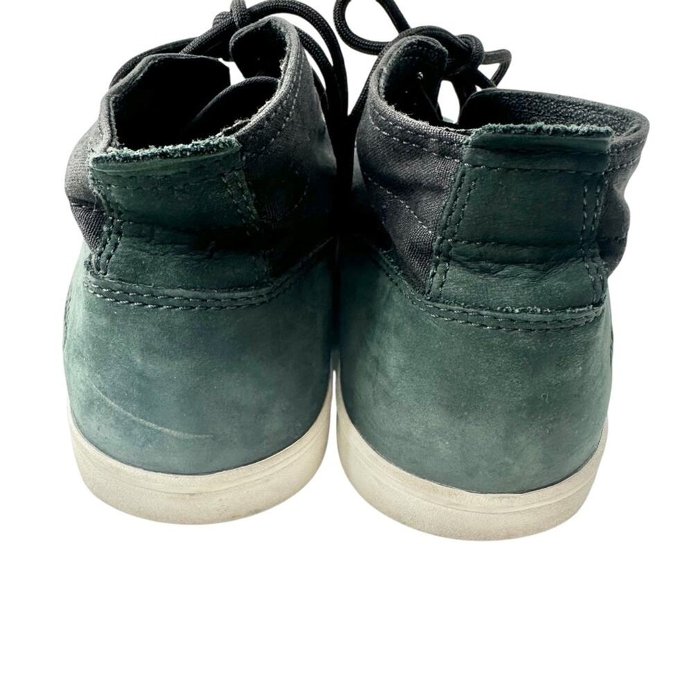 Timberland Newport Bay black canvas dark green suede men’s 10.5 chukka sneakers - Picture 4 of 10